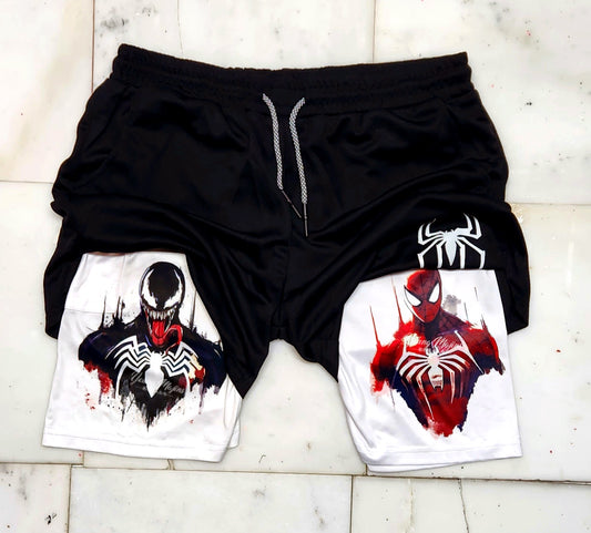 Spiderman VS. VENOM "Gym Shorts"