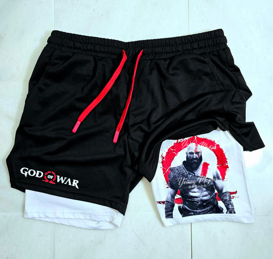 God Of War " Kratos" Gym Shorts