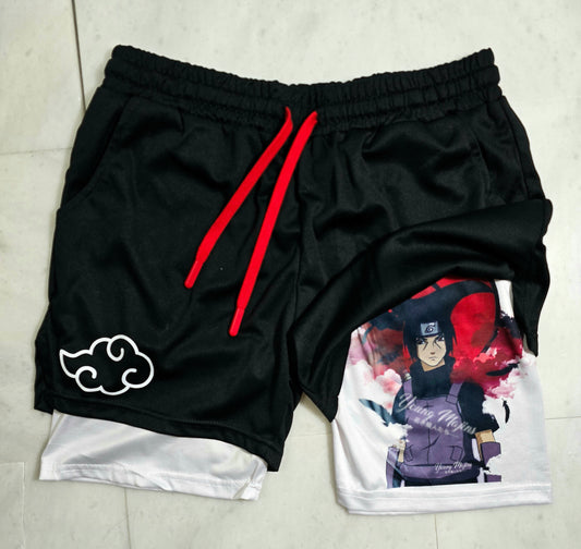 Itac,hi Red Moon "gym" shorts