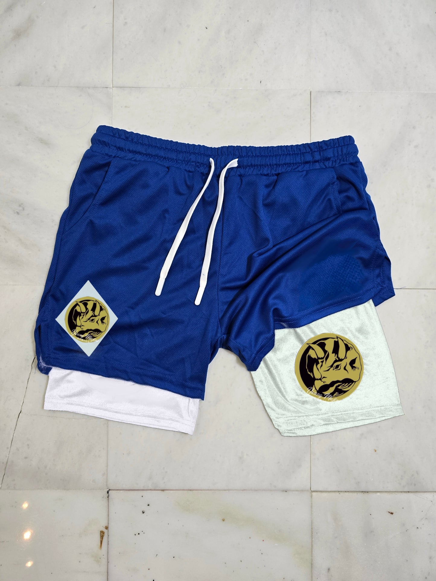 Power Ranger "Blue" Gym shorts