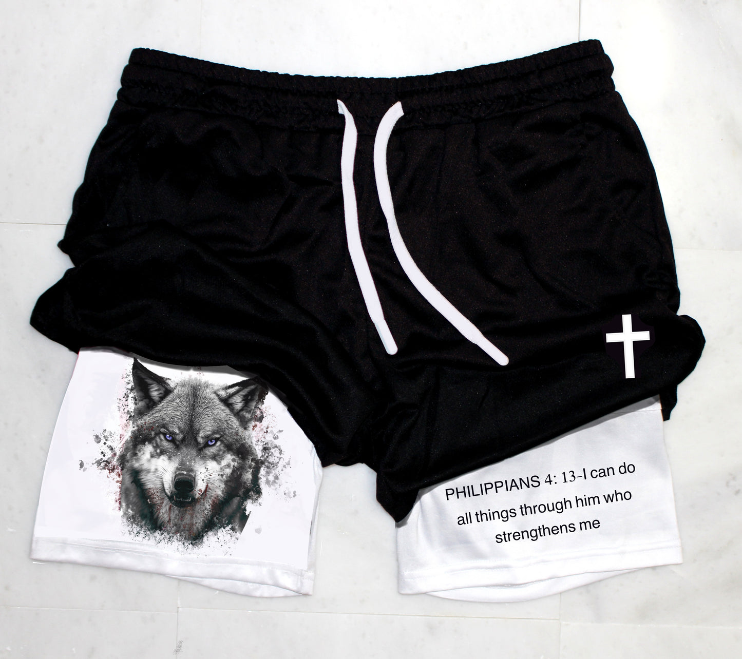 Religion Wolf Gym Shorts