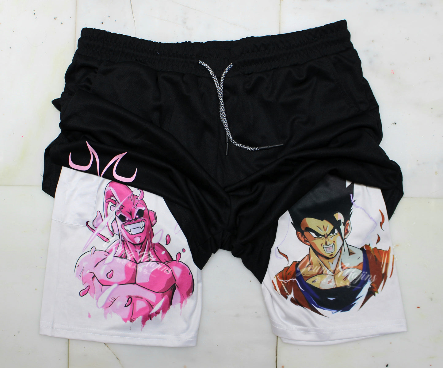 Majin Buu VS Mystic Gohan "Anime × Gym" Shorts