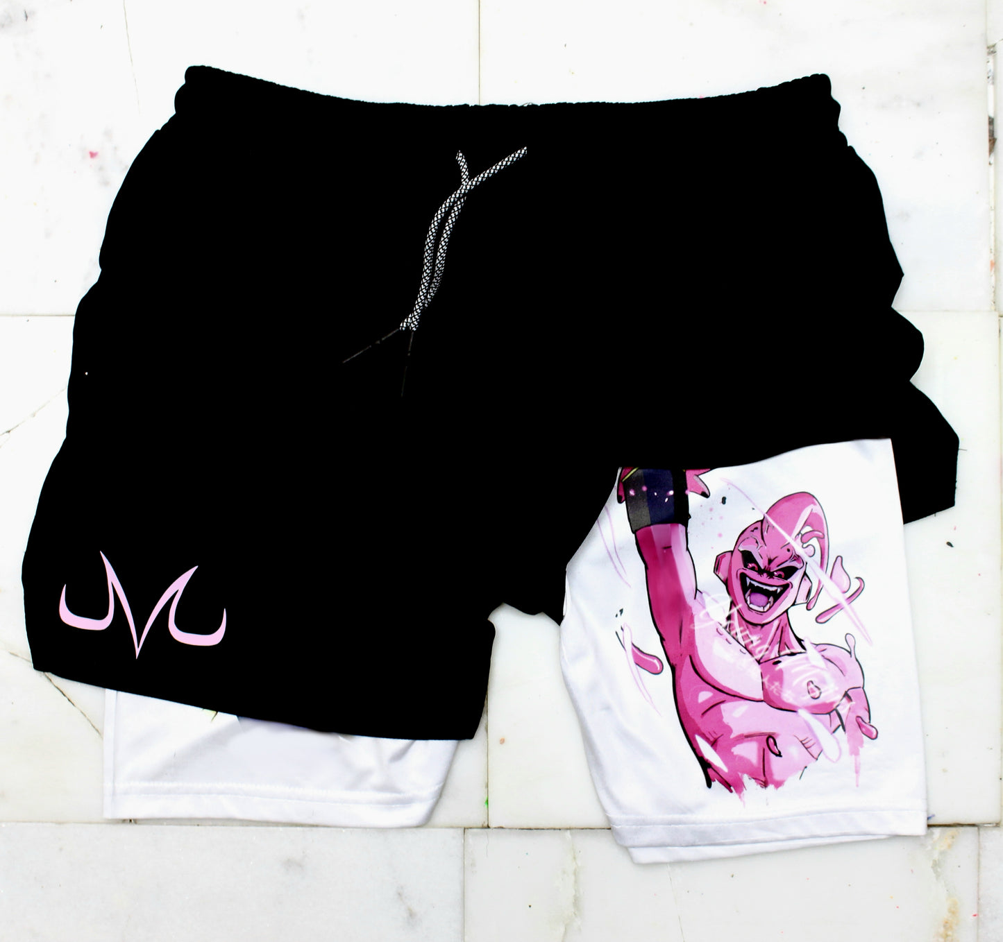 Kid Buu Destruction "Anime Gym" Shorts