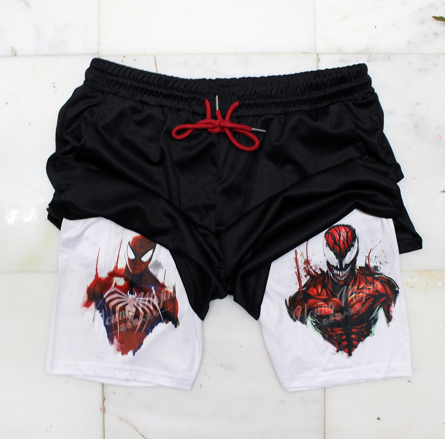 Spiderman VS Carnage "Gym Shorts"