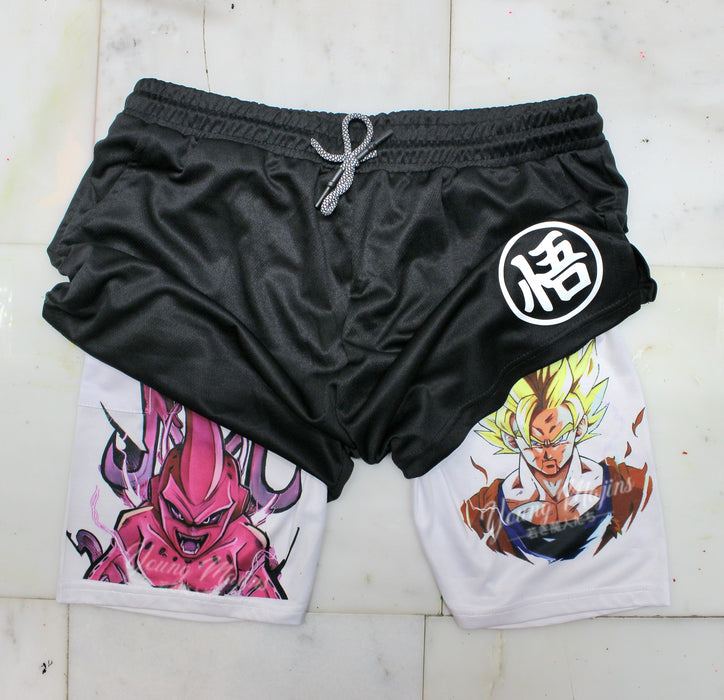 Kid Buu Vs Goku "Anime × Gym" Shorts
