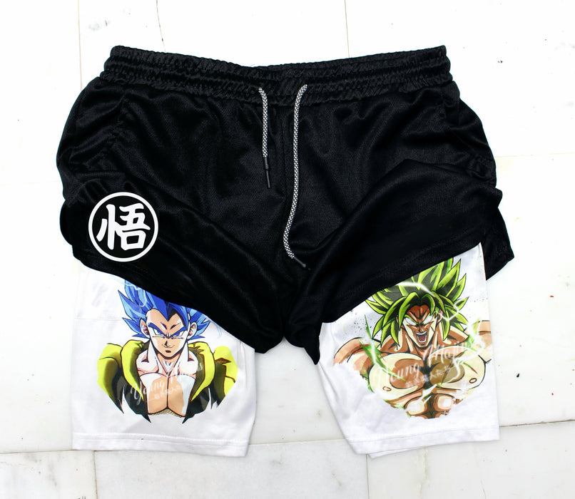 Gogeta Vs Broly "Anime × Gym" Shorts
