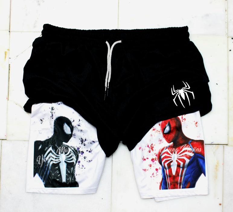 Spiderman VS. Symbiote "Gym Shorts"