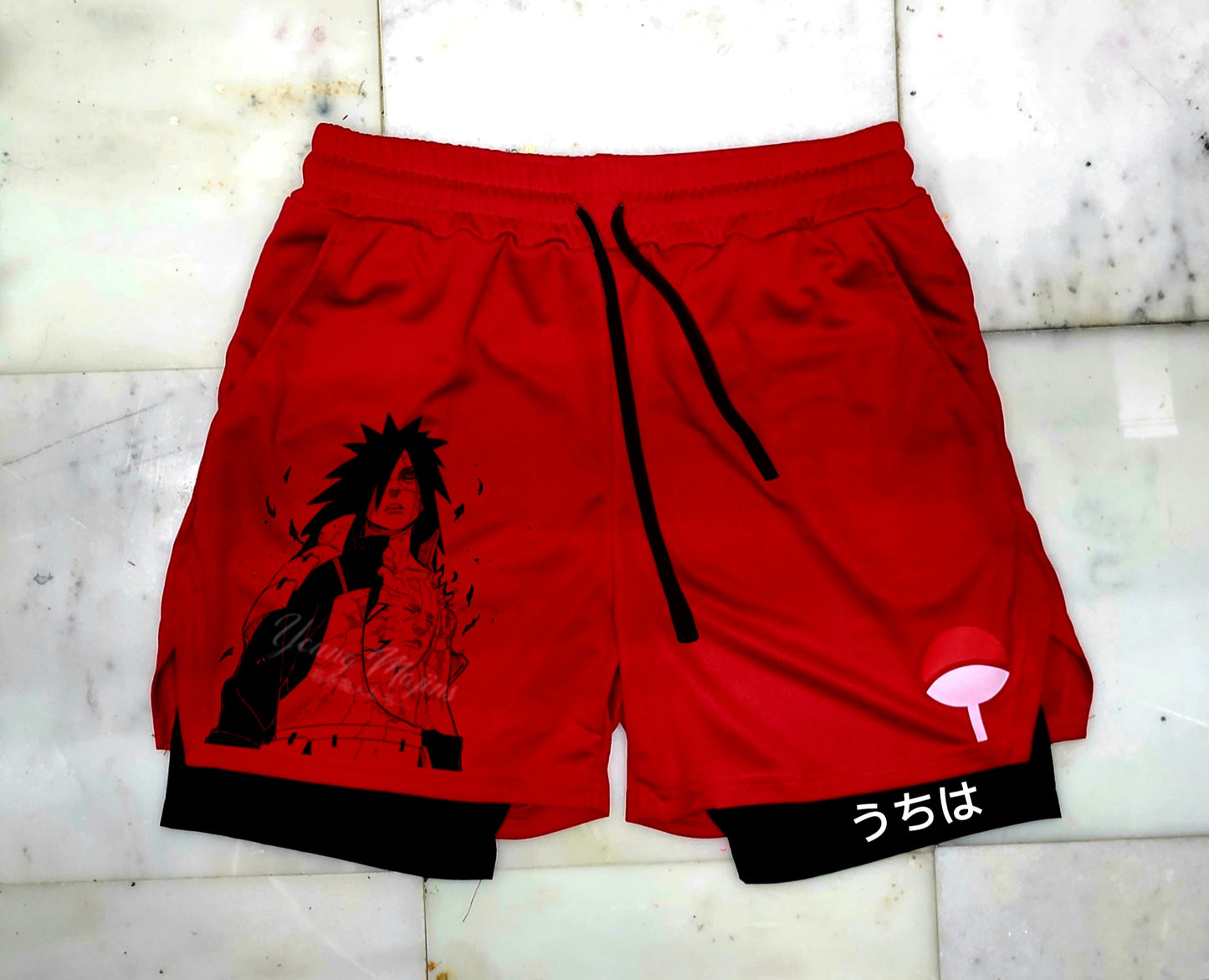 Madara "Ghost of the Uchiha Gym Shorts