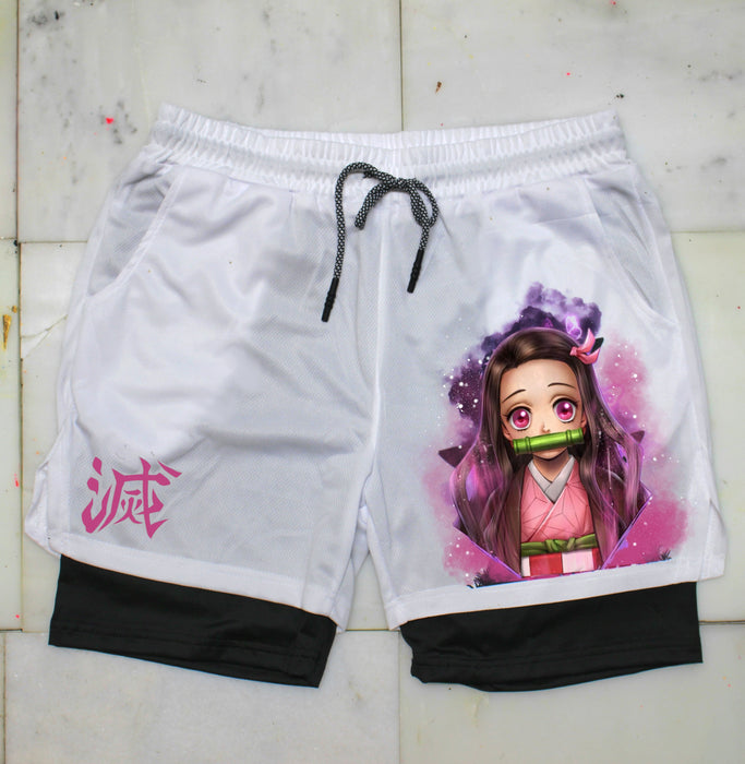 Nezuko "Anime × Gym" Shorts
