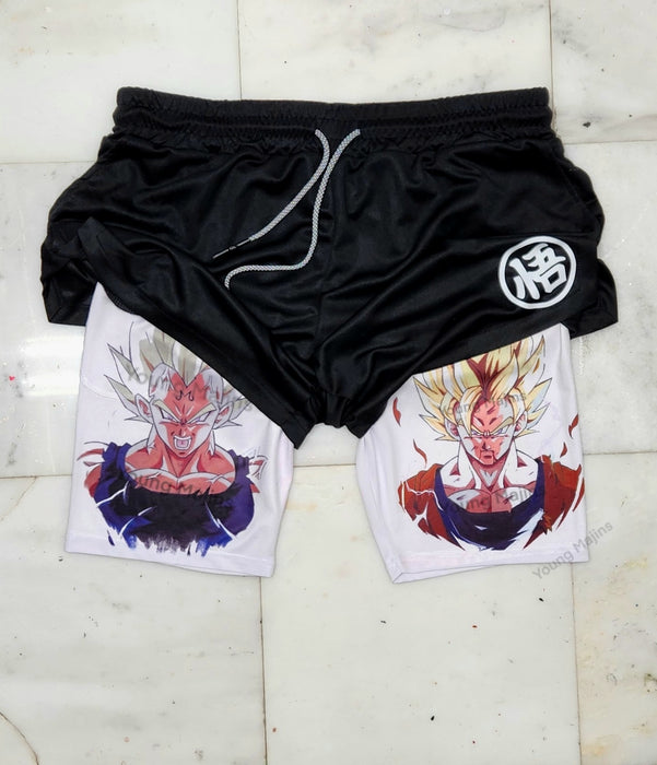 Goku VS Vegeta "Anime × Gym" Shorts