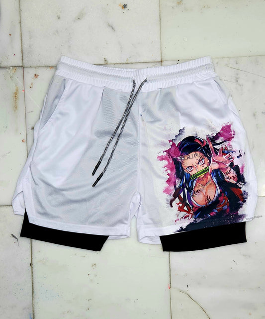 Ne.zuko "Anime × Gym" Shorts