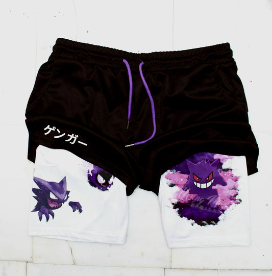 GENGAR "Dream Eater "Gym Shorts