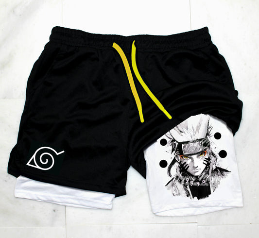 Naruto" 6ix Paths "Gym Shorts"